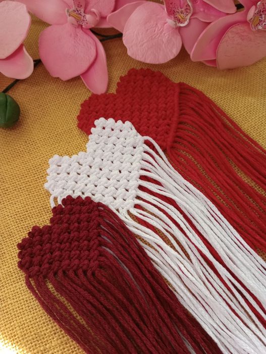 Брошка серце макраме/пояс припинда/ пташка / аксесуари