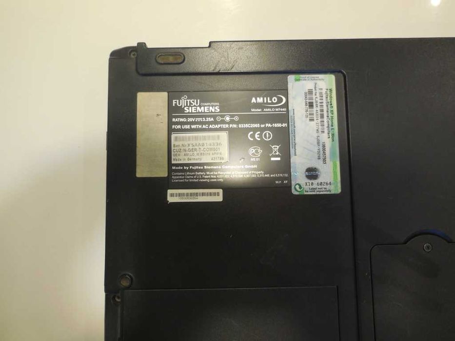 Laptop Fujitsu Siemens Amilo M7440 Pentium1.7 GHz RAM DDR2 1Gz HDD80GB