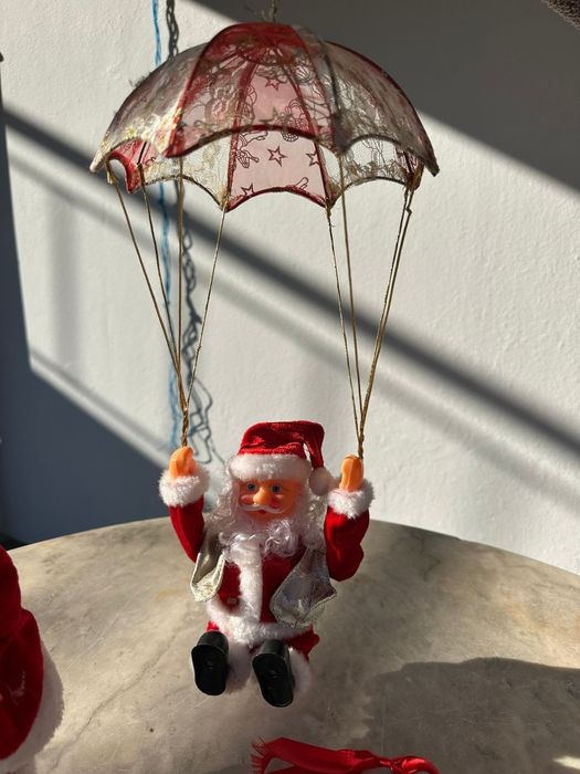Lote de bonecos e velas de Natal