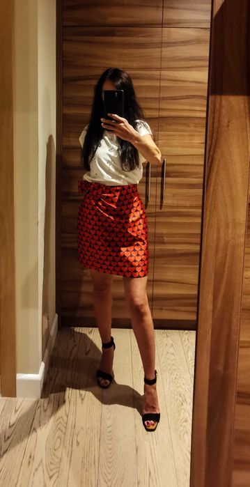 Spódnica ołówkowa J. Crew rozmiar 36, nowa, wzór serca