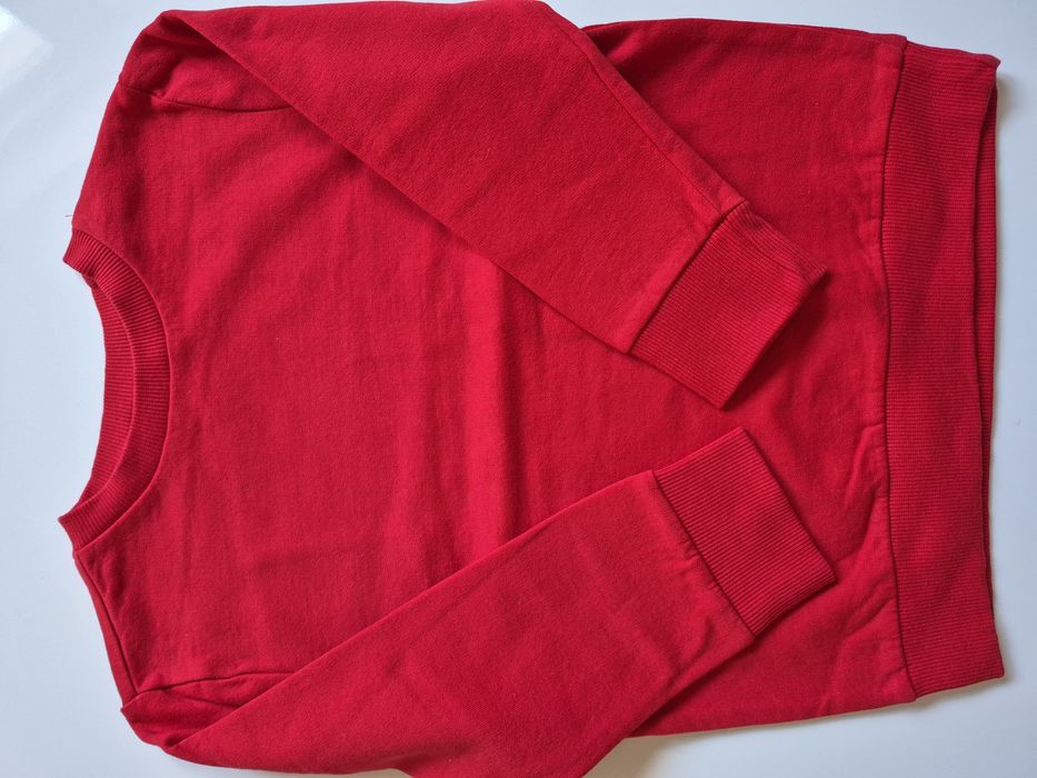 Bluza dresowa dziecięca czerwona R. 110/116