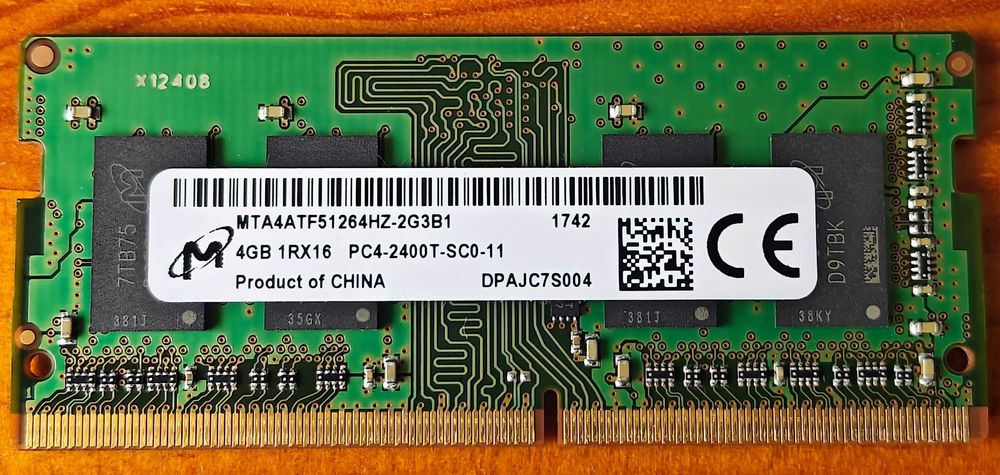 4GB DDR4 2666MHz CL19 SoDimm RAM Memory64584337996418120