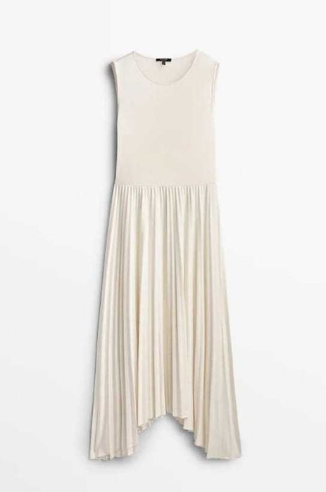 Elegancka sukienka Massimo Dutti plisowana r. M