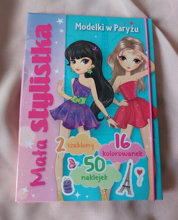 Mała stylistka - modelki w Paryżu. Koloruj stylizuj i ozdabiaj.