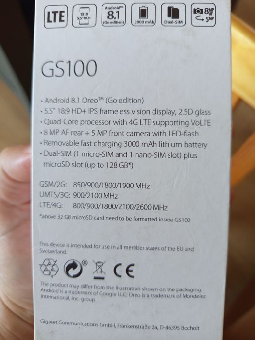 Smartfon Gigaset GS100