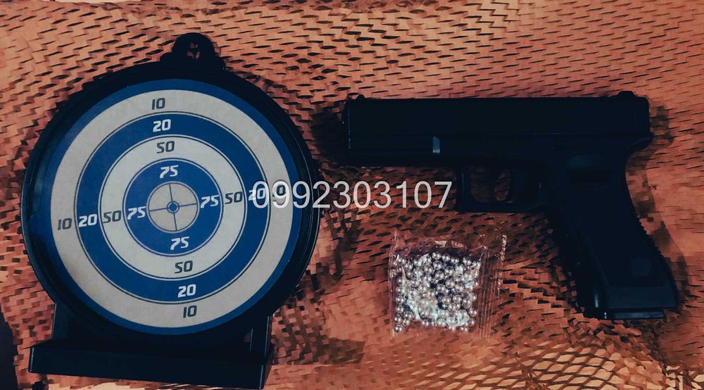 Важкий металевий GLOCK + мішені + 1000 куль