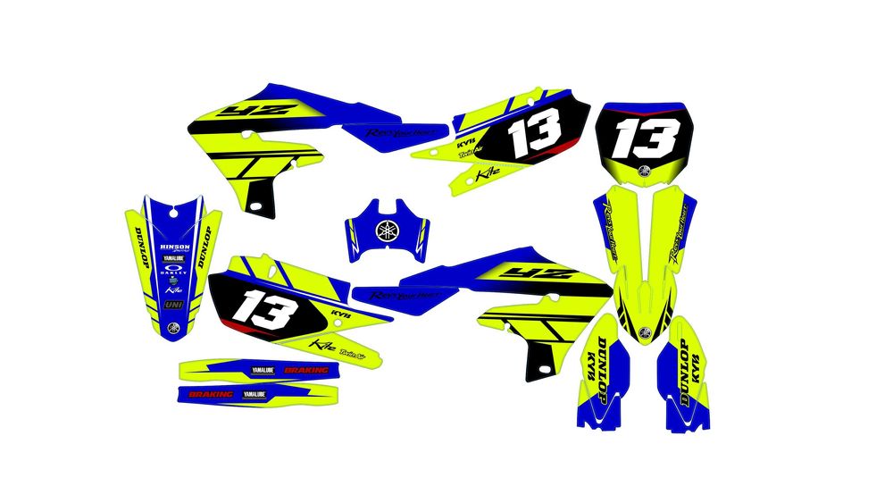 Наклейки Yamaha YZF YZ WR WRF DT XT TTR Tenere 700 85 125 250 450 660