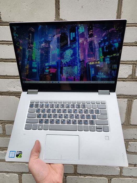 4К екран, ігровий ноутбук Lenovo (i7 7700HQ/16/256/GTX 1050)