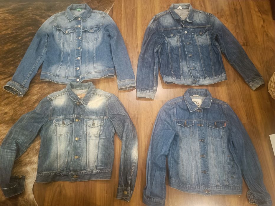 4 Blusões de ganga azul senhora (5€ cada) todos (15€)