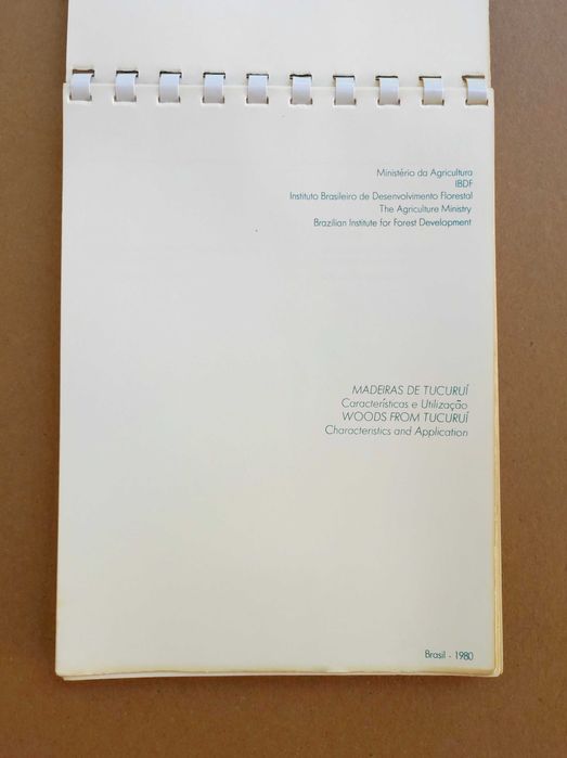 Livro Madeiras de Tucuruí características utilização IBDF 1980 Brasil