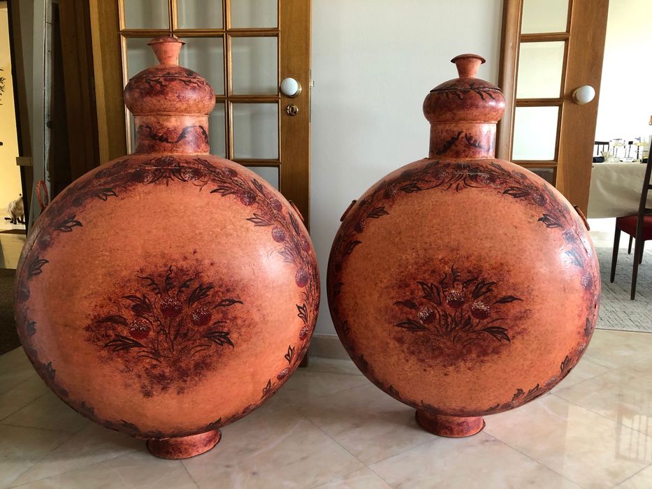 Pair of Painted Vases