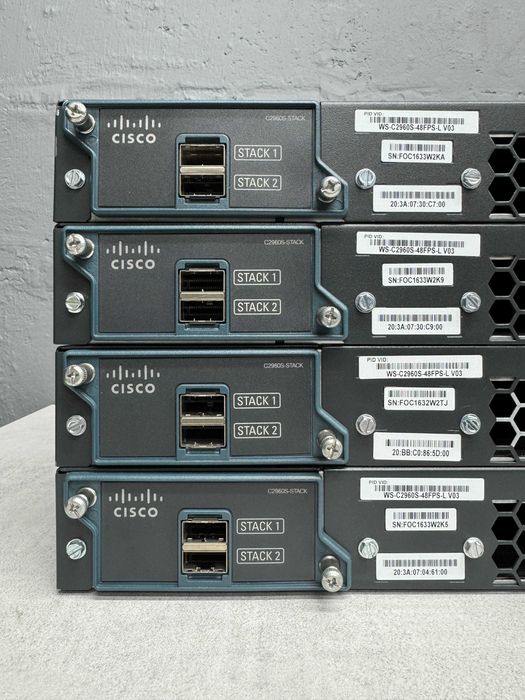 Гигабитный 48 PoE+ коммутатор Cisco 2960S-48FPS-L безнал/гарантия
