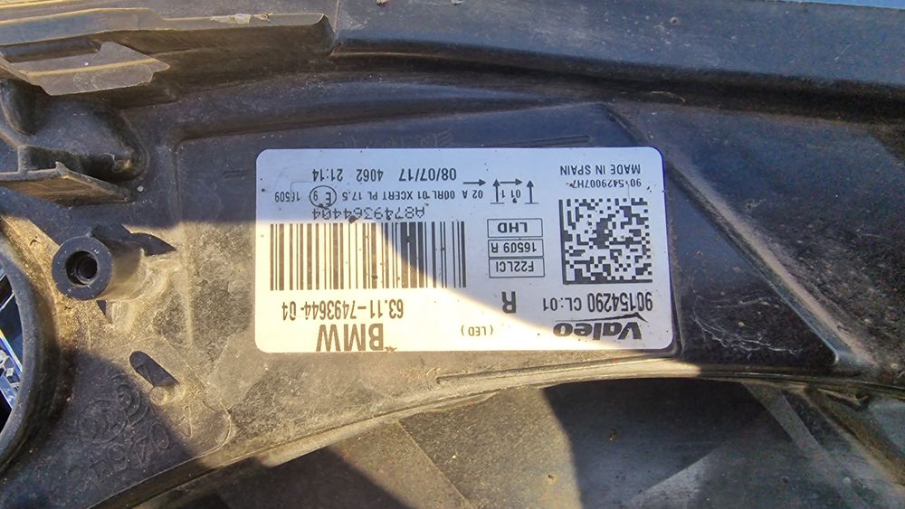 Peças para BMW F21 F22 F23 Série 2 Farol Para-choques e embaladeiras