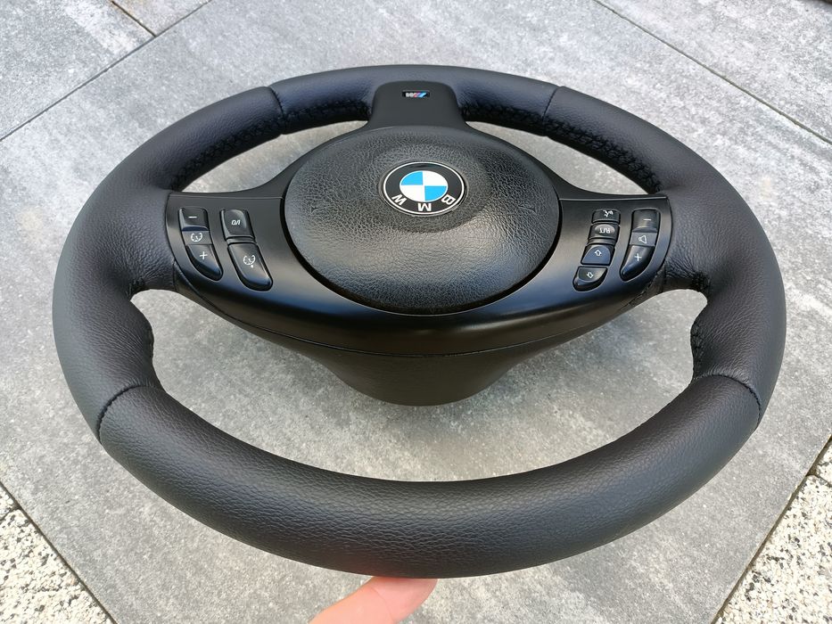Kierownica Mpakiet BMW E46 E39 X5 E53 E38 polift jak nowa obszyta
