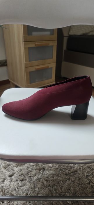 Bordowe botki, firma Mascaro, rozmiar 39