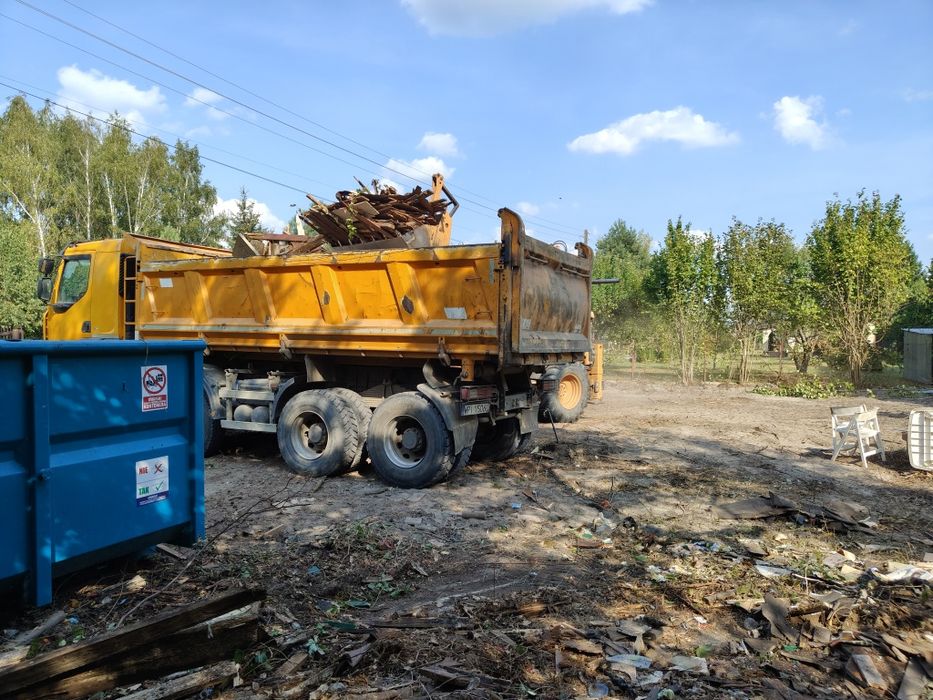 CZYSZCZENIE DZIAŁEK • wycinka drzew • Wyburzenia domów • MULCZER LEŚNY