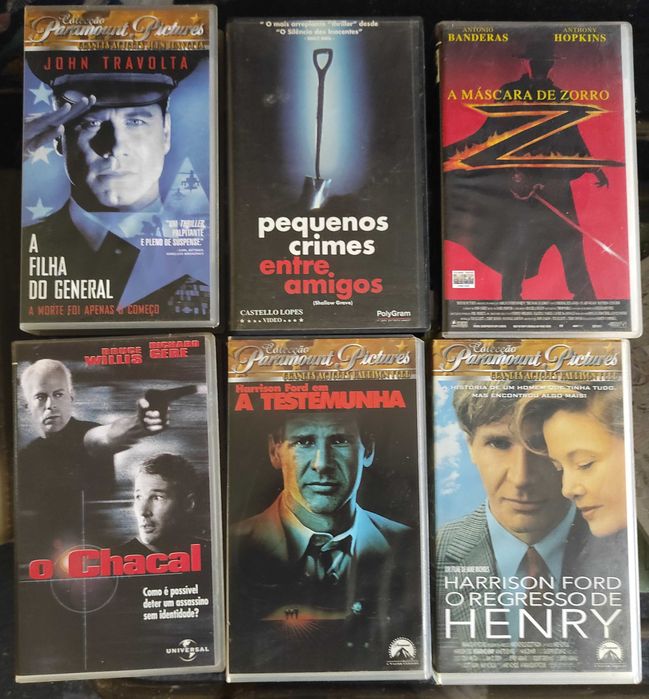 Filmes em VHS, 1 euro cada