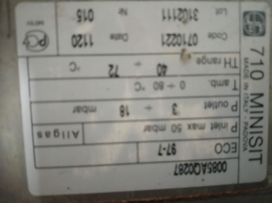 Vávula caldeira, acumulador Junkers, Vulcano, Bosch