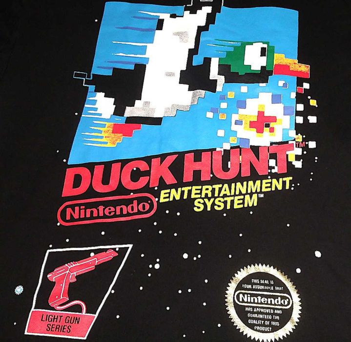 DUCK HUNT - NINTENDO - Nowy Oryginalny T-shirt - Rozmiar L / XL