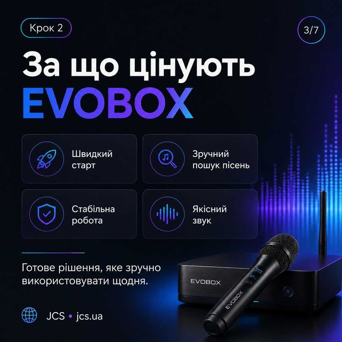 Професійне караоке EVOBOX, Club, Plus, PRO — якісно та вигідно!