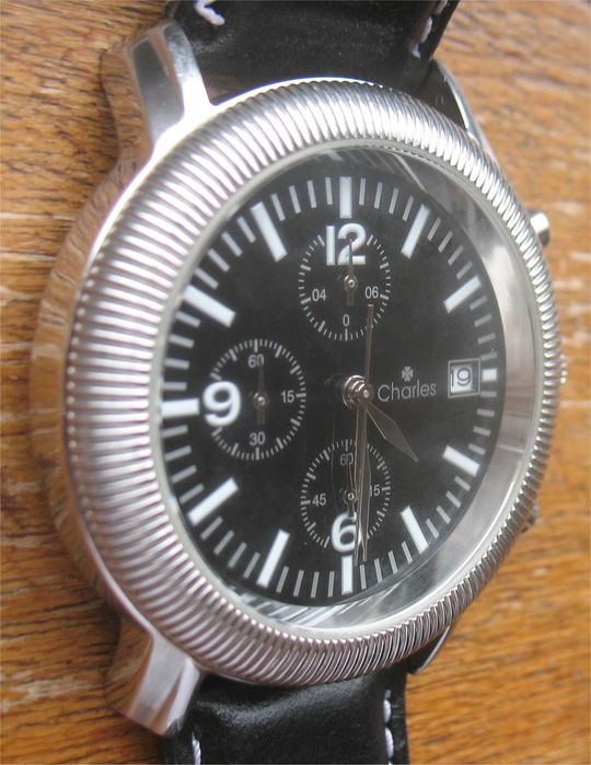 Relógio Estilo Vintage - Charles Chronógrafo (Máquina Seiko VD57B)