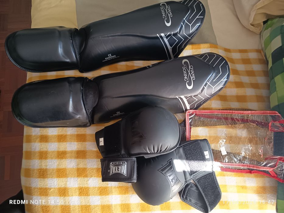 Conjunto de artes marciais e boxe