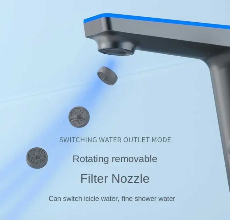 Torneira casa de banho, modo duplo com visor de temperatura de Luxo