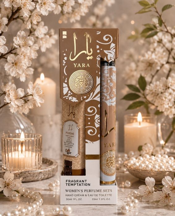 Zestaw kosmetyków Lattafa Yara Fragrant Temptation: Perfumetka, krem do rąk
