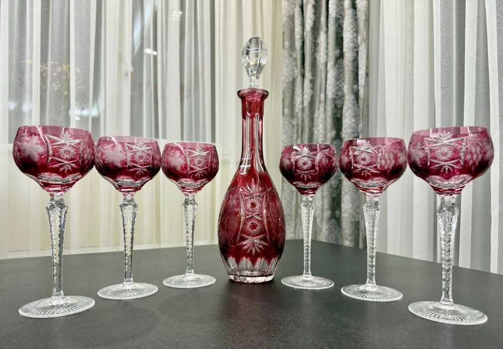 Хрустальные фужеры для вина Nachtmann серия Traube GDR Германия