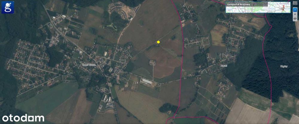Działka 3160 m2 z pozwoleniem na budowę w Trąbkach Wielkich