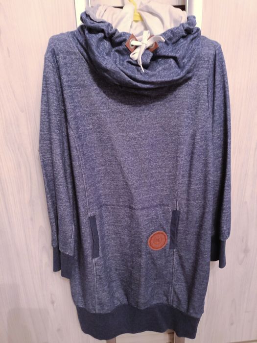 Bluza długa Bon Prix 44/46 , kolor jeansowy jesień, wiosna