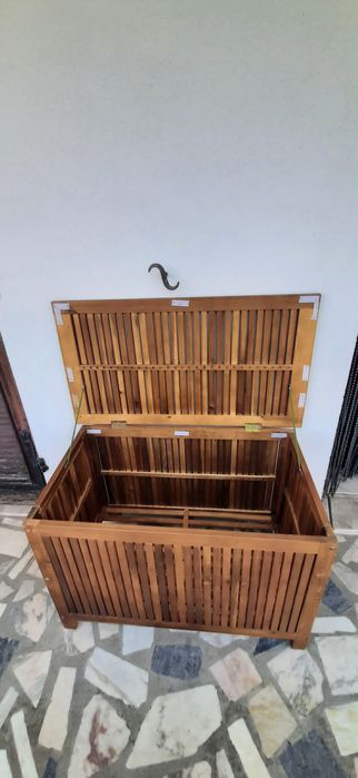 Caixa de arrumação de madeira