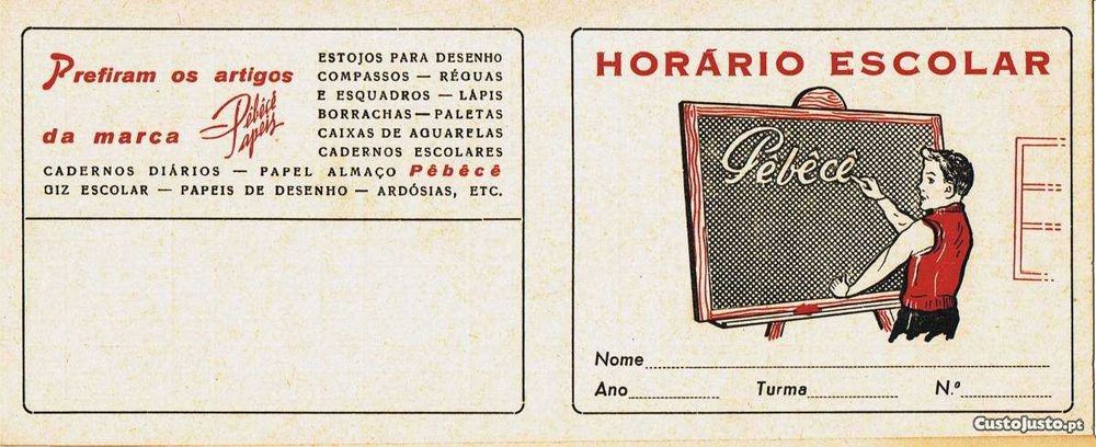 Caderno escolar antigo dos anos 50/60 de 2 linhas.
