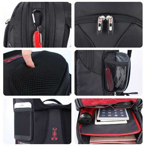 Soarpop Plecak na laptop ANTY ZŁODZIEJ 15,6" MIEJSKI sportowy czarny