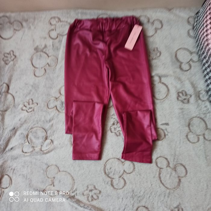 Legginsy z eko skórki 158/164