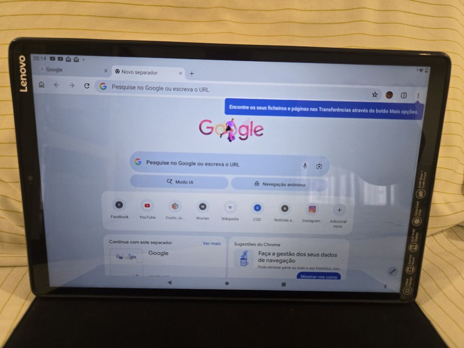 Tablet lenovo TB-X606F em otimo estado