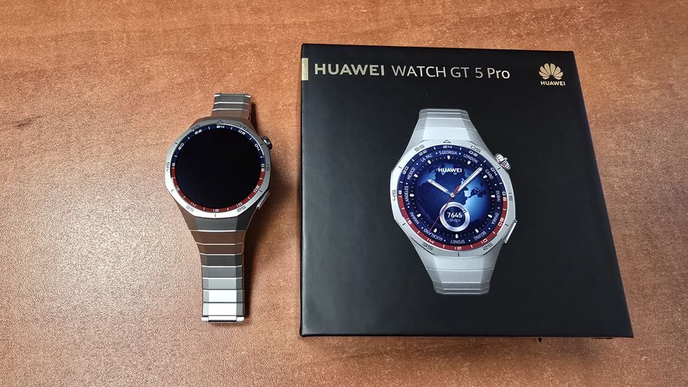 Huawei Watch GT 5 Pro Elite 46mm srebrny, stan bdb, gwarancja
