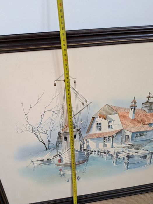 Quadro com moldura preta