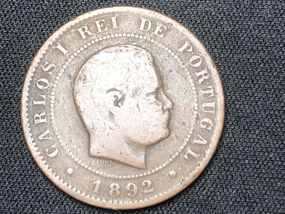 10 Reis 1892 Bronze D. Carlos I