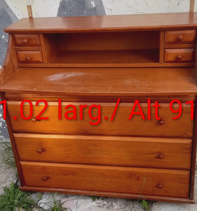 Secretaria/comoda em pinho mel