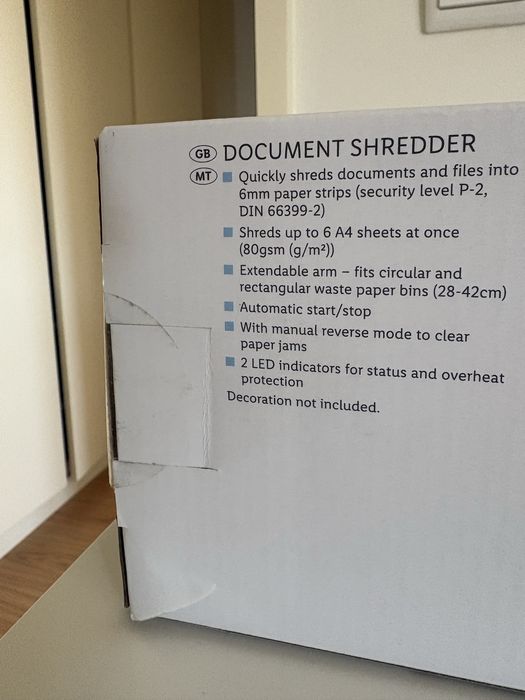 Destruidora de papel