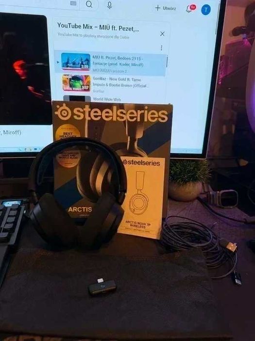 Słuchawki bezprzewodowe steelseries Arctis Nova 7P Wireless Jak nowe