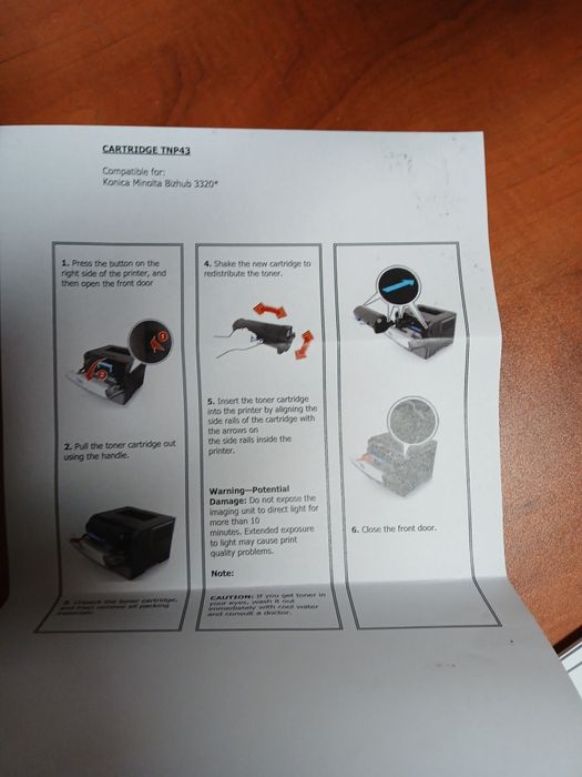 Pełny toner,  Konica Minolta bizhub 3320