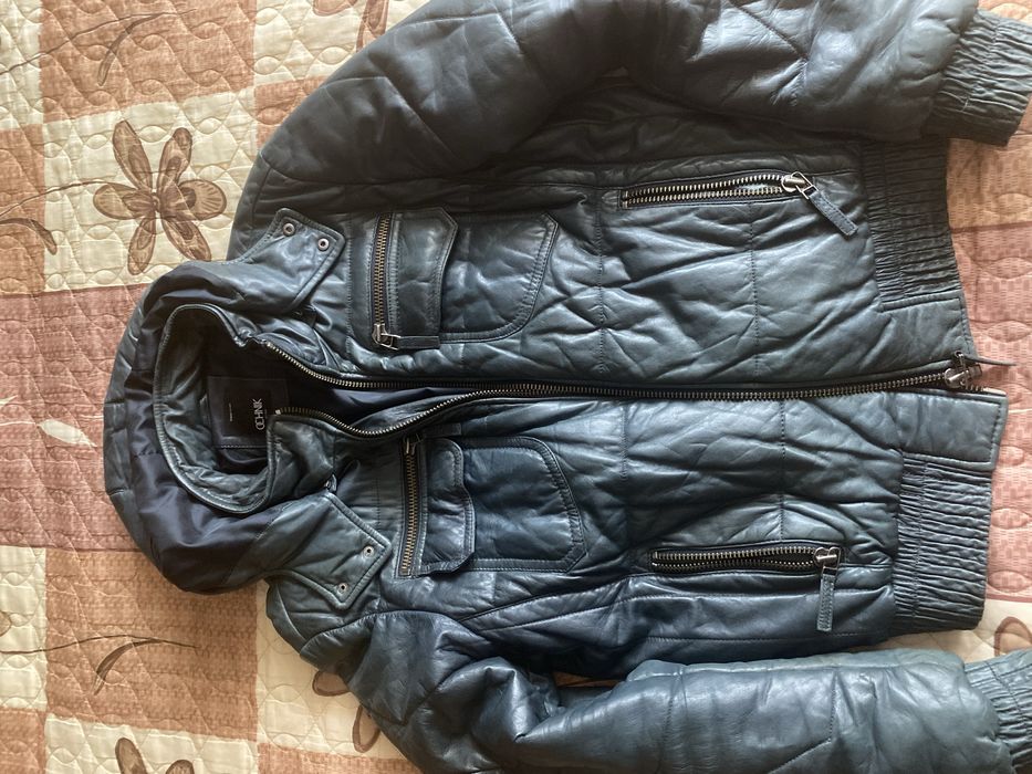 OCHNIK зимняя кожаная куртка