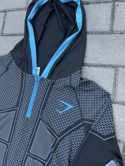 3 КОЛЬОРИ! Спортивна кофта Gymshark Compression Hoodie Рашгард з капюшоном