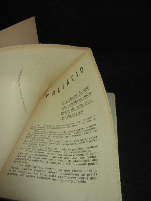 Livro Exercícios de Salvamento e Socorro a Prestar aos Afogados Joaquim Cunha da Silveira Autografado
