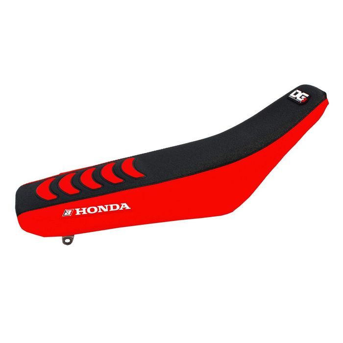capa de assento blackbird dupla aderencia preto / vermelho honda