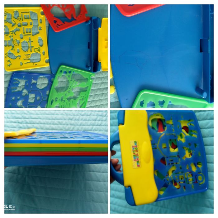 Pasta com letras/moldes/quadro com lousa