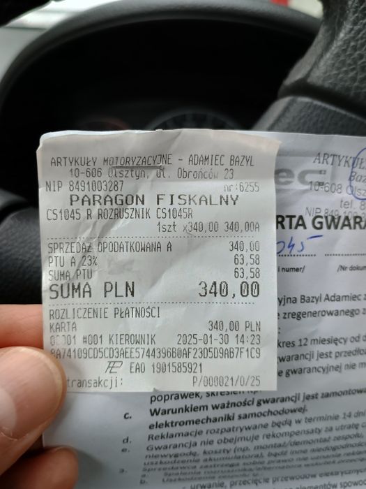 Rozrusznik Suzuki SX4