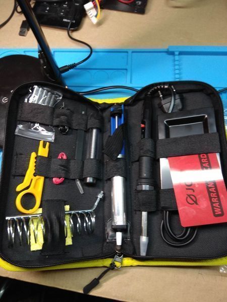 Паяльник ЖК регулювання тJCD 908S 80 Вт у чохлі LСD Паяльний набір